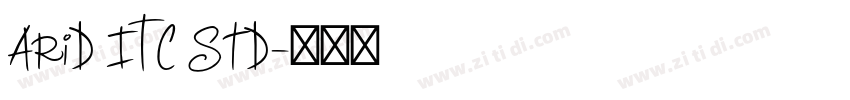 Arid ITC Std字体转换
